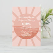 Invitation Voici la Fête des mariées solaire (Debout devant)