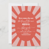 Invitation Voici la Fête des mariées Sun Ray (Devant)