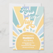 Invitation Voici La Fun Boho Sunshine fête d'anniversaire (Devant)