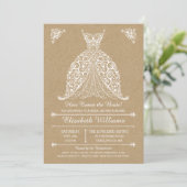 Invitation Voici la mariée ! Shower de mariage (Debout devant)