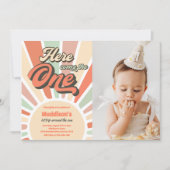 Invitation Voici La Photo One Sunshine 1st Birthday (Devant)