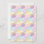 Invitation Voici l'anniversaire de la crème glacée Scoop (Dos)