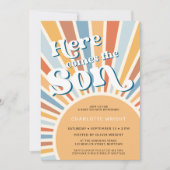 Invitation Voici le Baby shower du fils (Devant)