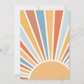 Invitation Voici le Baby shower du fils (Dos)