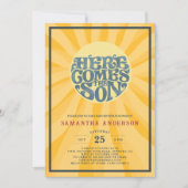 Invitation Voici le Baby shower du Fils (Devant)