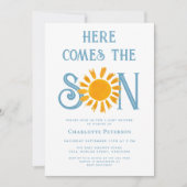 Invitation Voici le Baby shower du fils (Devant)