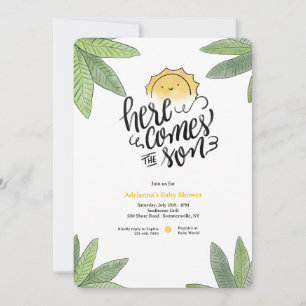 Invitation Voici le Baby shower du Fils
