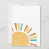 Invitation Voici le Baby shower du Fils (Dos)