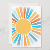 Invitation Voici le Baby shower du Fils (Dos)