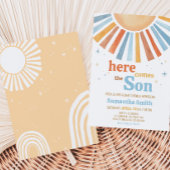 Invitation Voici le Baby shower du Fils