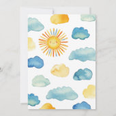 Invitation Voici le Baby shower du Fils (Dos)