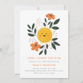 Invitation Voici le Baby shower du Fils (Devant)