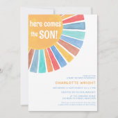 Invitation Voici le Baby shower du fils (Devant)