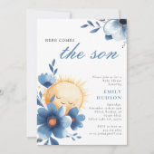 Invitation Voici le Baby shower du Fils (Devant)