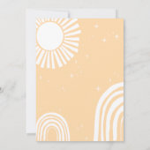 Invitation Voici le Baby shower du Fils (Dos)