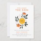 Invitation Voici le Baby shower du Fils (Devant)