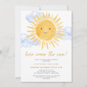 Invitation Voici le Baby shower du Sun Boy (Devant)