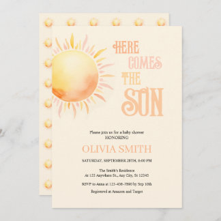 Invitation Voici Le Baby shower Fils