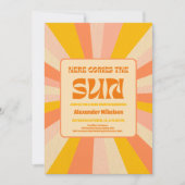 Invitation Voici Le Baby shower Fils (Devant)