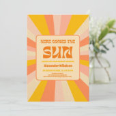 Invitation Voici Le Baby shower Fils (Debout devant)