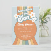 Invitation Voici Le Baby shower Fils (Debout devant)