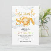 Invitation Voici Le Baby shower Fils (Debout devant)