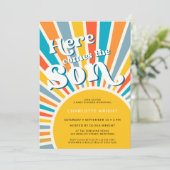 Invitation Voici Le Baby shower Fils (Debout devant)