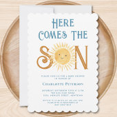 Invitation Voici Le Baby shower Fils