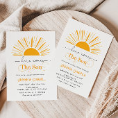 Invitation Voici le baby shower fils