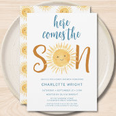 Invitation Voici Le Baby shower Fils