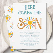 Invitation Voici Le Baby shower Fils