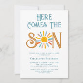 Invitation Voici Le Baby shower Fils (Devant)