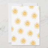 Invitation Voici Le Baby shower Fils (Dos)