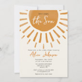 Invitation Voici Le Baby shower Fils Boho Boy (Devant)