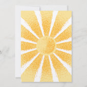 Invitation Voici le Baby shower solaire (Dos)