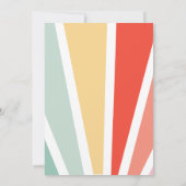 Invitation Voici le Baby shower solaire (Dos)