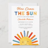 Invitation Voici le Baby shower Soleil (Devant)