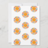 Invitation Voici le Baby shower Soleil (Dos)