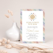 Invitation Voici Le Baby shower Soleil