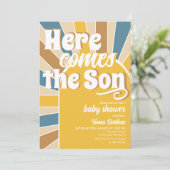 Invitation Voici le Baby shower Son (Debout devant)