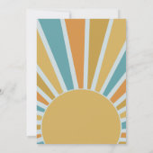 Invitation Voici Le Baby shower Son Boho Sunshine (Dos)