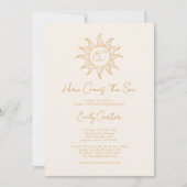 Invitation Voici Le Baby shower Son Garçon Sunshine (Devant)