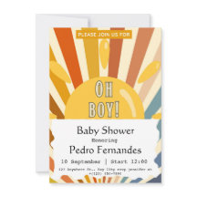 Voici le Baby shower Son Retro Sun Boy