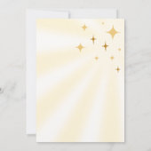 Invitation Voici le Baby shower Son Retro Sunshine (Dos)