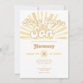 Invitation Voici le Baby shower Son Sunshine (Devant)