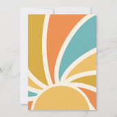 Invitation Voici Le Baby shower Son Sunshine (Dos)