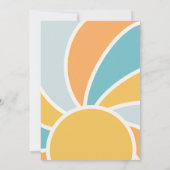 Invitation Voici Le Baby shower Son Sunshine (Dos)