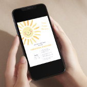 Invitation Voici Le Baby shower Son Sunshine