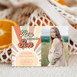 Invitation Voici Le Baby shower Son Sunshine Photo<br><div class="desc">Voici L'Invitation Photo Du Baby shower Son Sunshine</div>