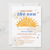 Invitation Voici le Baby shower Sun Sunshine (Devant)